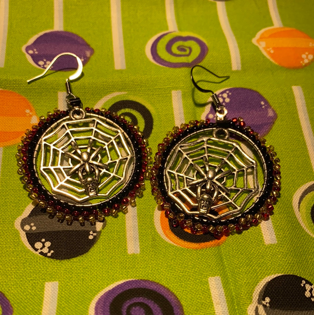 Spider in the web Earrings