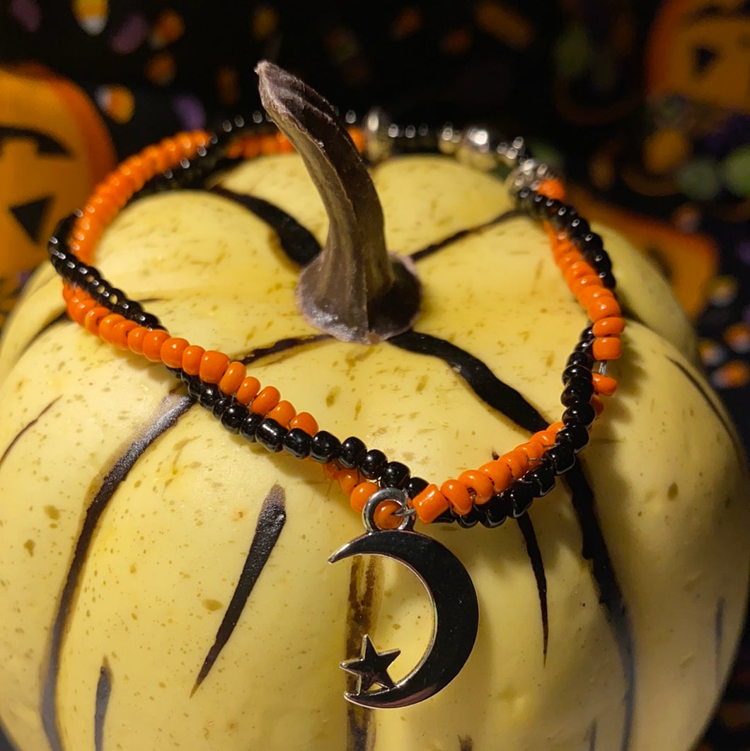 Crescent Moon Halloween Bracelet