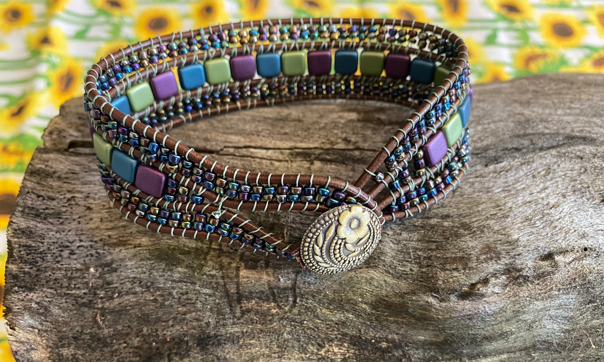  Tile Bead Bracelet